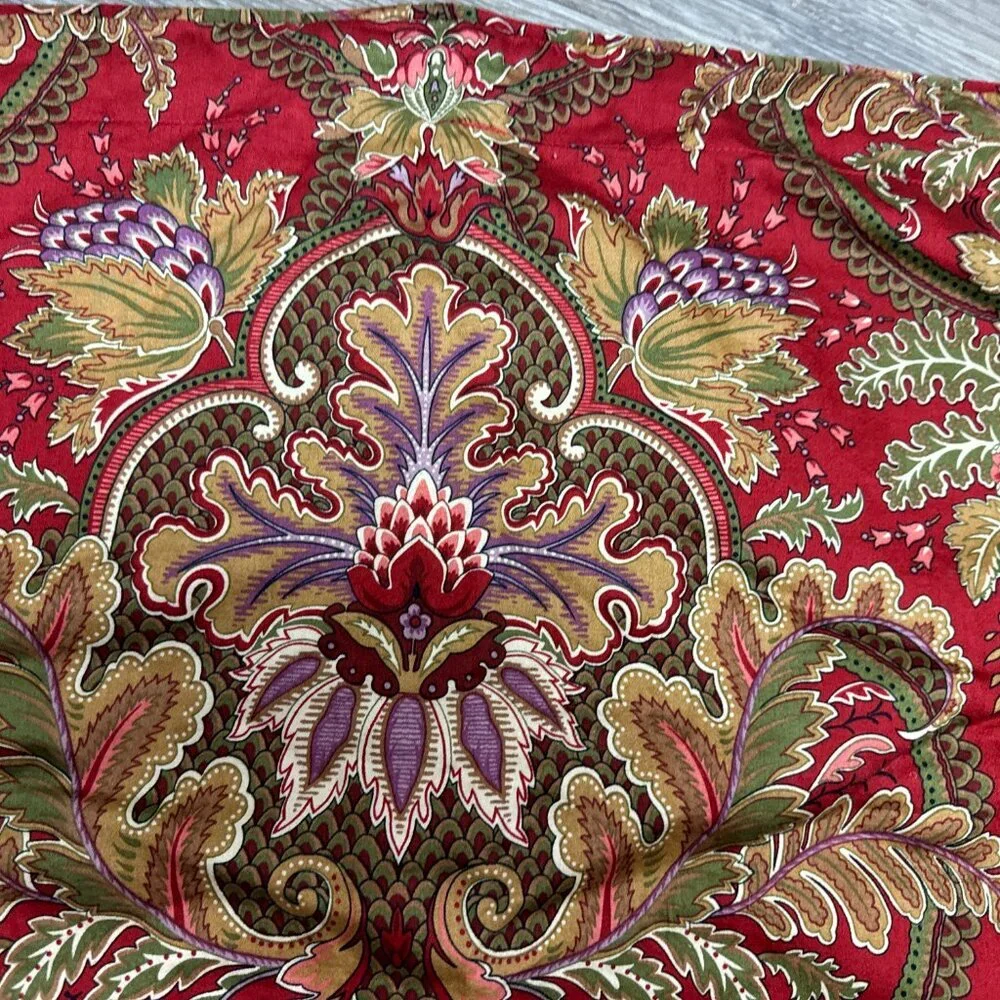 Decorative Red Paisley Home Bedding Pillow Sham - Brand